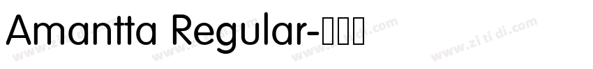 Amantta Regular字体转换